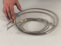 Shortening braided steel hoses/steel flex hoses for MAGURA disc brakes
